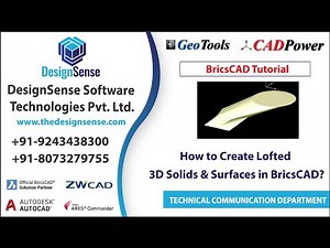 How to Create Lofted 3D Solids and Surfaces in BricsCAD | BricsCAD Tutorials | 3D Loft & Surface
