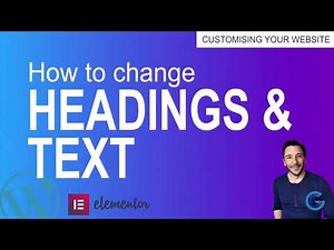 How to change text in Elementor