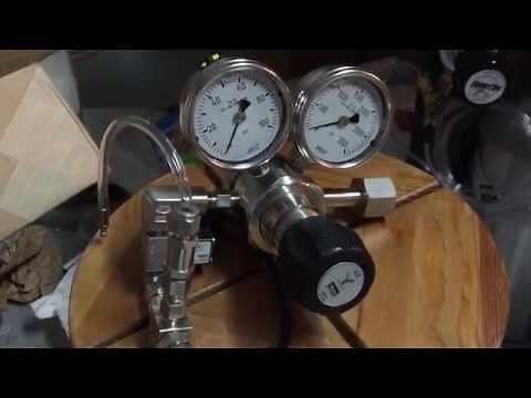 How to attach a dual stage CO2 regulator to a CO2 tank.