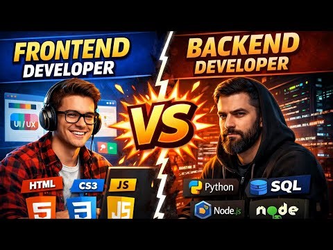 Frontend developer vs Backend developer (Clear comparison)
