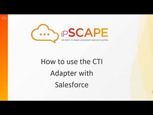 How to use the CTI Adapter with Salesforce