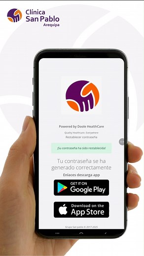 🚀 ¡Ya puedes registrarte en nuestra app Portal del Paciente! Agenda tus citas, revisa resultados y accede a tus beneficios desde donde estés. 📲 Descárgala, regístrate y lleva tu salud en tus manos. #ClínicaSanPabloArequipa #ResultadosEnLínea #AgendarCitas #BienestarDigital #PacientesFelices #AtenciónMédica #SaludPerú | Clínica San Pablo Arequipa
