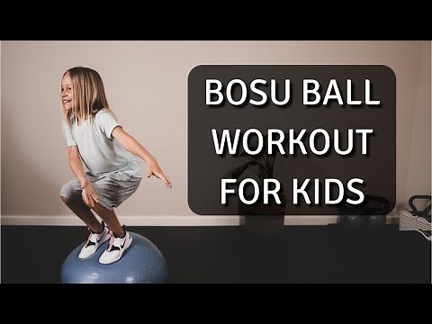 BOSU Ball Workout for Kids | Core Strength and Stability (Led by 8-year-old)