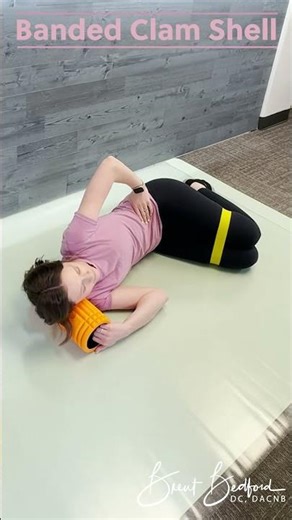 Banded Clamshells for Low Back Pain Relief and Stability (isometric holds)