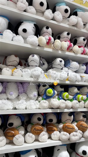 feeling sad? buy the snoopy plushie from miniso! 🤭 #snoopy #snoopylover #peanuts #myminisousa #snoopydog