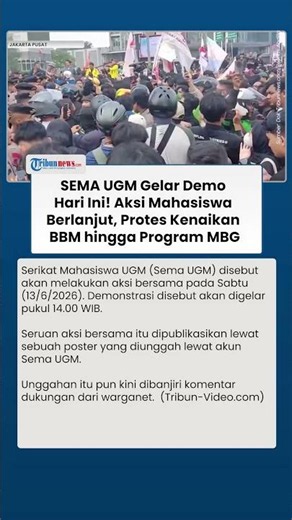 Aksi Berlanjut hingga Yogyakarta, SEMA UGM Bakal Gelar Demo Tuntut Kenaikan BBM Hari Ini!