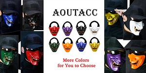 Watch AOUTACC Halloween Costume Cosplay Samurai Hannya Oni Mask on Amazon Live