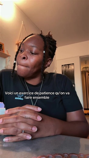 Exercice de patience à faire avec mamie et bébé chien