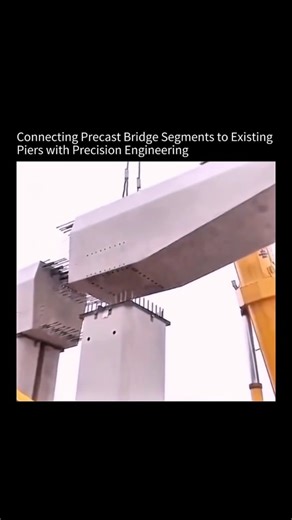Upfacting on Instagram: "This construction method involves accurately aligning the reinforcing bars (rebar) of a new precast bridge segment with those extending from the existing piers. Proper alignment ensures a secure structural bond, allowing effective load transfer and enhancing the bridge’s overall strength and durability over time. . . . . . . . #facts #didyouknow #knowledge #experiment #innovation #tech #technology #history #usa #usatoday #reels #viral #fyp #explore #civilengineering"