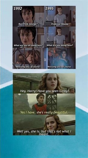 Harry Potter Timeline Meme: 1992 vs 1995 #harrypotter