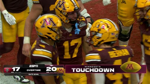 MINNESOTA WALKS OFF THE RATE BOWL ON A GAME-WINNING TD 🤯 THE GOLDEN GOPHERS WIN THEIR 9TH-STRAIGHT BOWL GAME 🔥 | ESPN