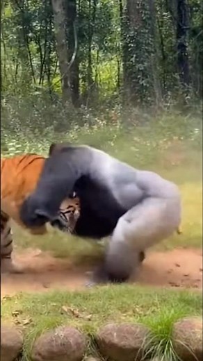 Gorilla vs Tiger: The Most Intense Jungle Fight Ever Caught on Camera!