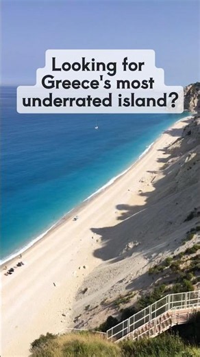 UNREAL BLUE WATER in Lefkada #lefkada #greece #shorts
