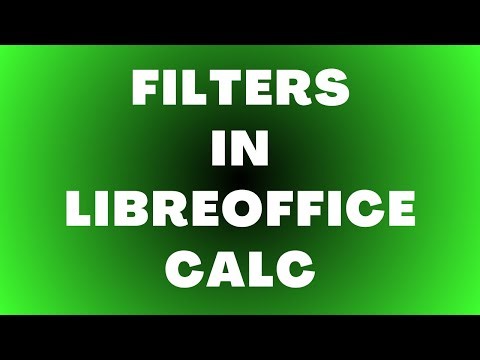 How to Use Filters in LibreOffice Cal