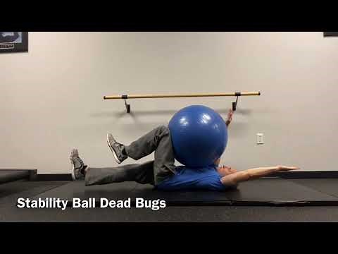 Stability Ball Dead Bugs