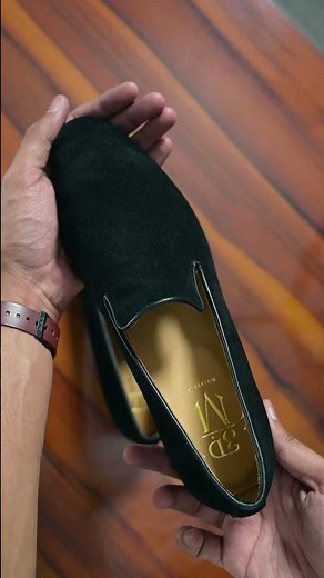 Men's Black Suede Venetian Loafers, Handcrafted - 3DM Lifestyle👞 #shorts #mensfashion #loafers