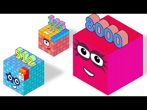 Cube Numbers - Numberblocks 1 to 8000!