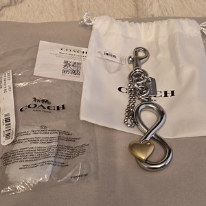Coach | The Summer I Turned Pretty | Infinity Silver and Gold Keychain Bag Charm