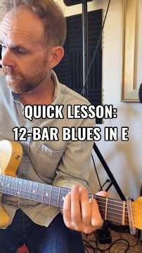 Quick Lesson: 12 Bar Blues in E #blues #12barblues #lesson #guitar #music #guitarist #classicrock