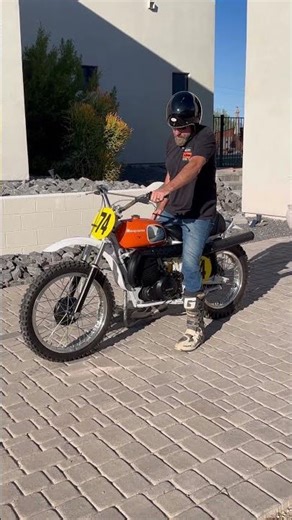 1974 Husqvarna 400 WR Start up video