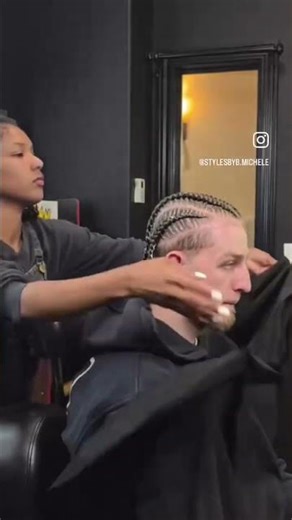 Brandin Podziemski getting braids