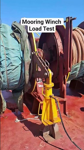 Mooring Winch load test #ship #mooringwinch #loadtesting