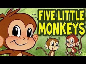 Five Little Monkeys Jumping On The Bed | Children Nursery Rhyme |Playful Panda TV