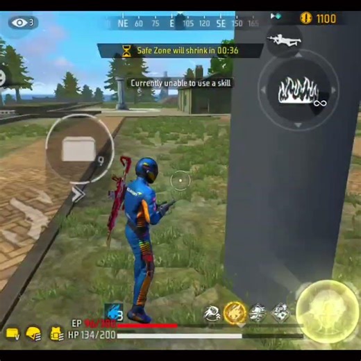 #freefire solo vs squad gameplay ☠️