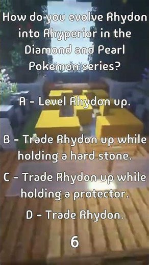 How do you evolve Rhydon into Rhyperior in the Diamond and Pearl Pokemon series?
