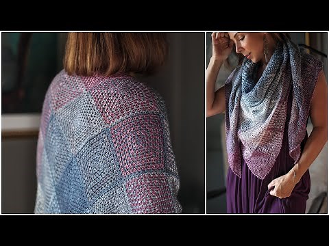 Easy, Step-by-Step: How to Crochet the Stunning, Granny Square Effervescent Shawl!