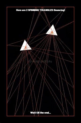 This Spinning Triangle Animation Will Blow Your Mind! #satisfying #viral #simulation