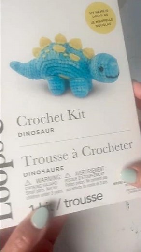 Loops & Threads Dino Crochet Kit #crochet #crochetkits #crochettutorial #uridesignsstudio