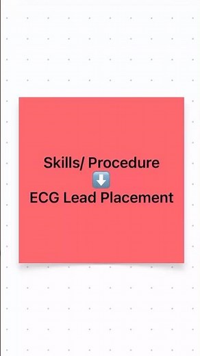 ECG Lead Placement Made Easy! Limb leads + Chest leads #shorts #ecg #medicalshorts #nurse #reel