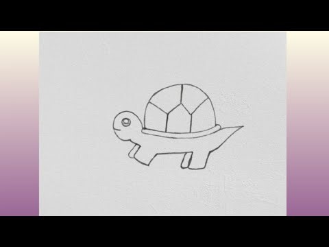 How to Draw a tortoise Easy Drawing step by step for Beginners |