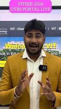 VITEEE 2026| Slot Booking Started OTBS|Exam Booking |Dineshprabhu | #vitvellore #viteee #vit