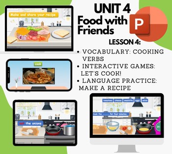 Cambridge Power Up 1 Unit 4 Lesson 4 – Cooking Verbs & Reading Activities