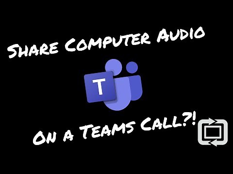 Share video or computer audio in Microsoft Teams meeting