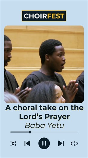 ChoirFest Productions on Instagram: "A Choral take on the Lord's Prayer "Baba Yetu" by Christoper Tin Performed by University of Cape Town Choir Conductor Karen Schofield-Nel Boston ChoirFest 2025 Video by Ady Team Live Streaming Audio by Gerhard Roux Baba Yetu (Swahili for "Our Father") is a groundbreaking, Grammy-winning choral piece by Christopher Tin, originally the theme for the game Civilization IV, setting the Lord's Prayer in Swahili, blending video game music with world music, and becom