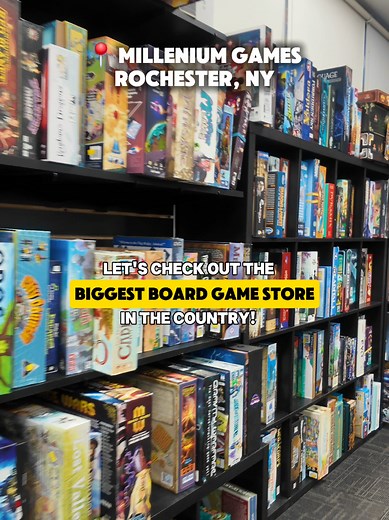 @Millennium Games in Rochester New York is an absolutely massive space for your next big nerdy outing. Rows upon rows of tabletop games, RPGs, gunpla, TCGs, plushies, demos, puzzles, and minis, with a huge game room to compete in tournaments or just vibe in their many many events, or get disc golf, for some reason I guess. I got some pokemon cards because of course I did, and I couldn't resist buying something from their insane Used Games section, with heavy discounts on the newest games. What's
