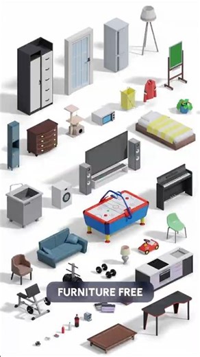 Furniture FREE - 3D Asset Pack for #games
