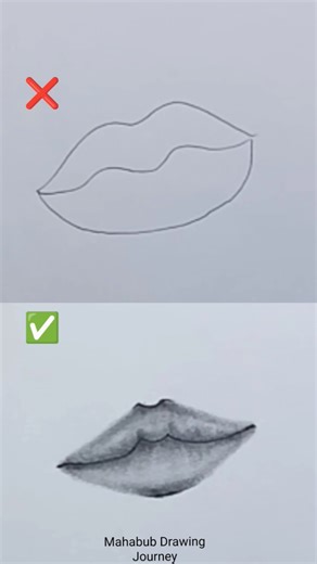 How to draw lips 🙃 #art #drawing #sketch #shorts