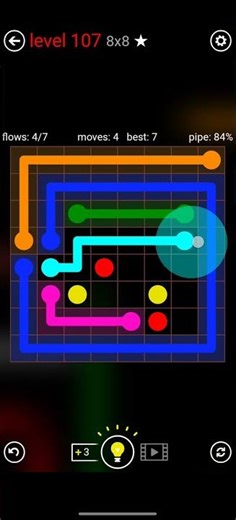 FLOW FREE MANIAS 8x8 LEVEL 107 COMPLETE SOLUTION #android #games #level #flowfree #solution #iso