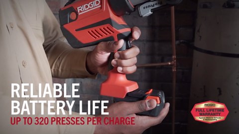RIDGID 67083 RP 350 ProPress Pressing Tool with LED Interface and Bluetooth Connectivity, Press Tool for Standard Series Jaws and Rings