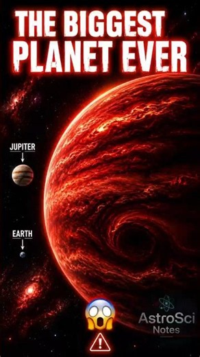 The Biggest Planet Ever Found Will Terrify You 😨 #shorts #astrosci #spaceshorts