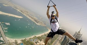 Zipline BASE Jumping in Dubai | Red Bull Air Force
