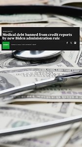 Medical debt has been banned from credit reports by new Biden administration rule. The Consumer Financial Protection Bureau says the new rule will remove $49 billion in medical debt from the credit reports of more than 15 million Americans Unpaid medical bills used to show up on credit reports and could block people from getting mortgages car loans and small business loans. https://bit.ly/422Sgns #debt #news #medical | CBS News