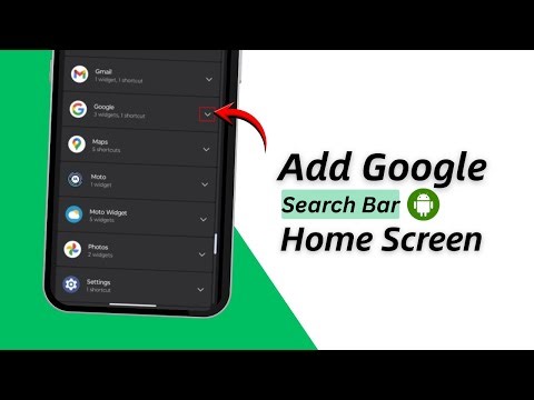 How To Add Google Search Bar On Android Home Screen! (2026)