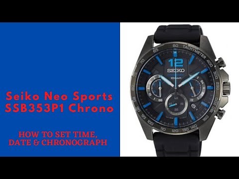 How to set time, date and chronograph | Seiko Time | TrendWatchLab | Seiko