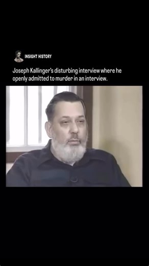 Joseph Kallinger was a notorious American serial killer active in the 1970s. In a televised 1979 interview, the reporter asked him directly, “Would you kill me?” and Kallinger responded simply, “Yes.” He had previously confessed to multiple murders and violent crimes, and the interview gave a rare, firsthand glimpse into the mind of a convicted killer. Psychologists and the public were both horrified and fascinated by how calmly he spoke about his crimes, making it one of the most disturbing int