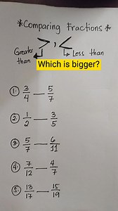BASIC MATH REVIEW: COMPARING FRACTIONS #5. 13/17 and 15/19 #MathReview | Mathematics Tutorial